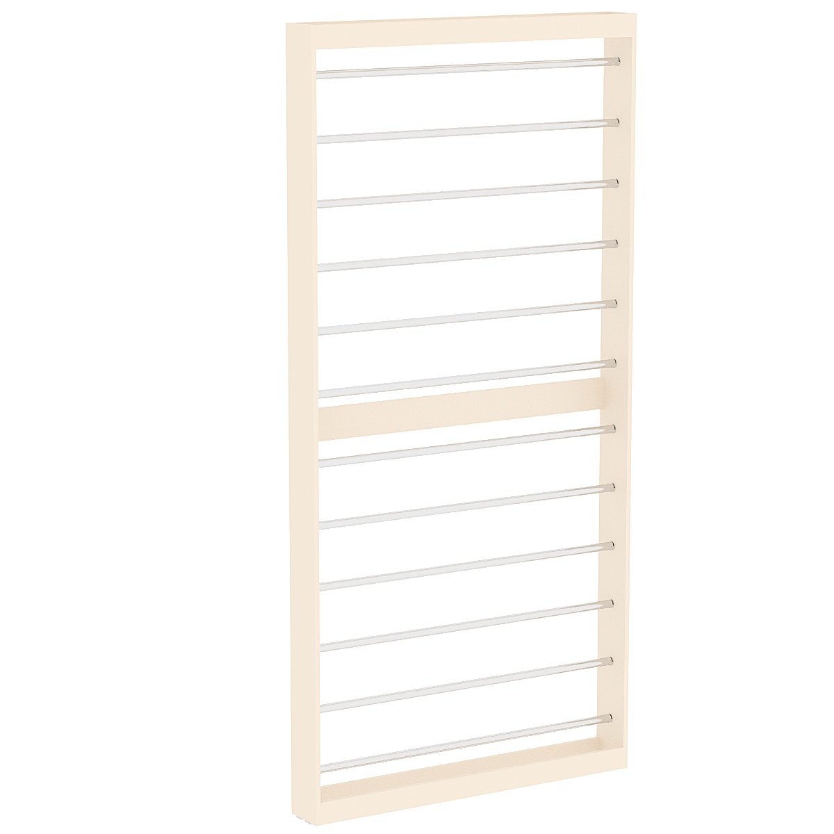 Торговый стеллаж под обои №3 (пристенный) Крем Вайс