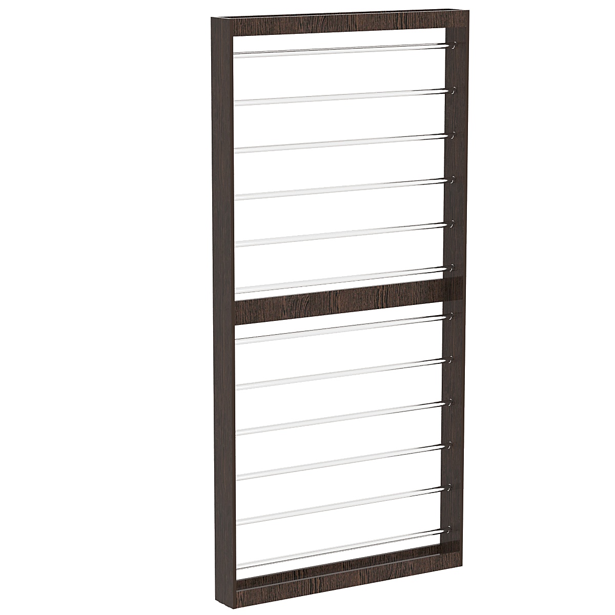 Торговый стеллаж под обои №3 (пристенный) Дуб Венге