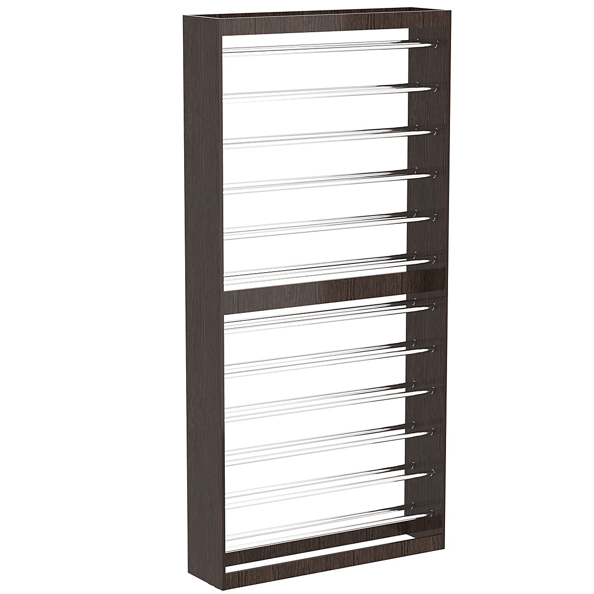 Торговый стеллаж под обои №4 (островной) Дуб Венге