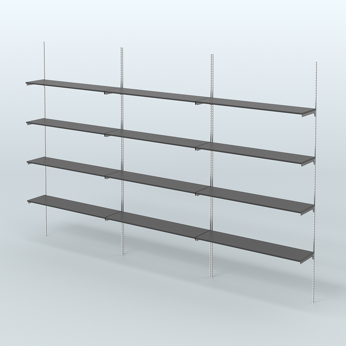 Neo Fix №9 с полками ДСП (3600 мм) Черный