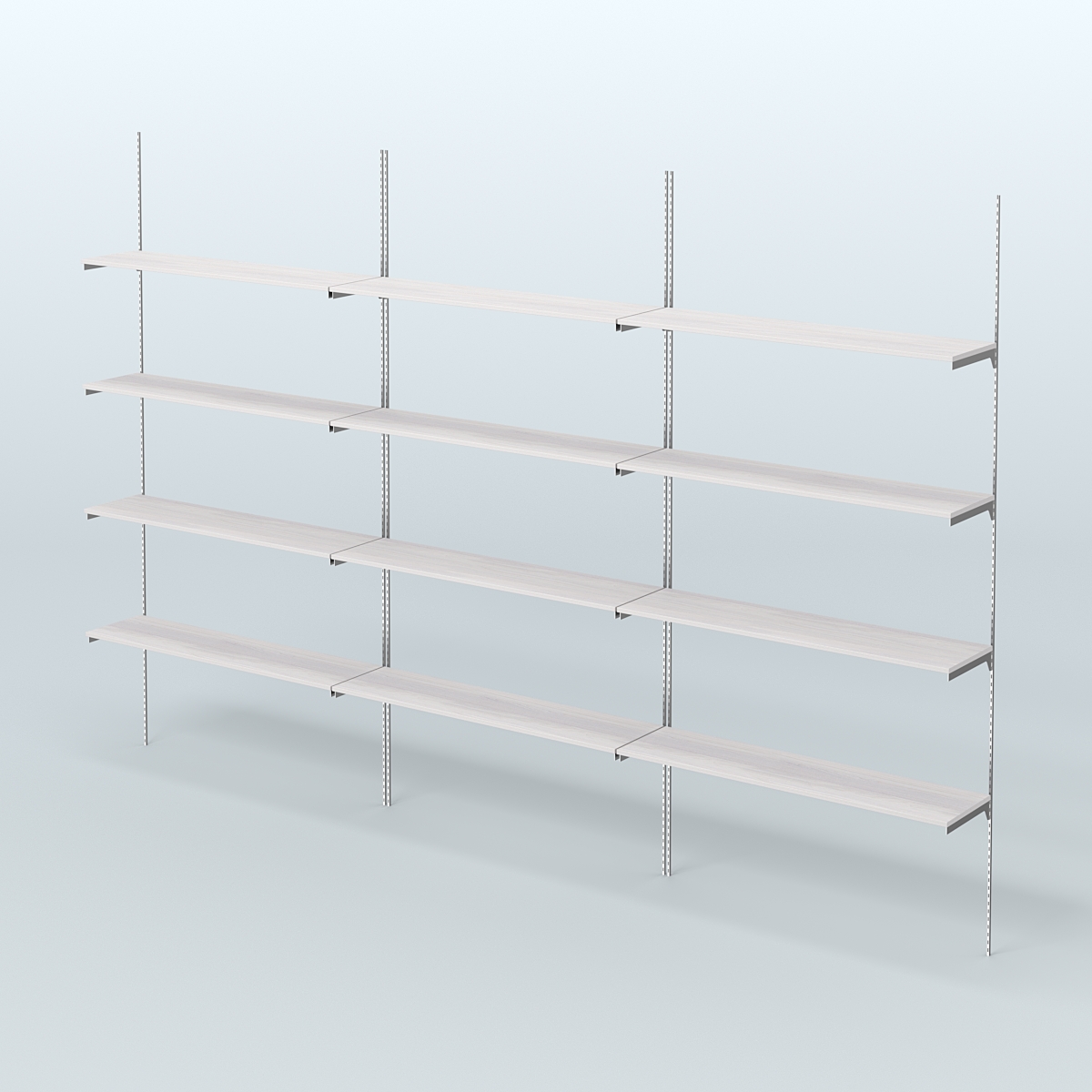 Neo Fix №9 с полками ДСП (3600 мм) Ясень Анкор светлый