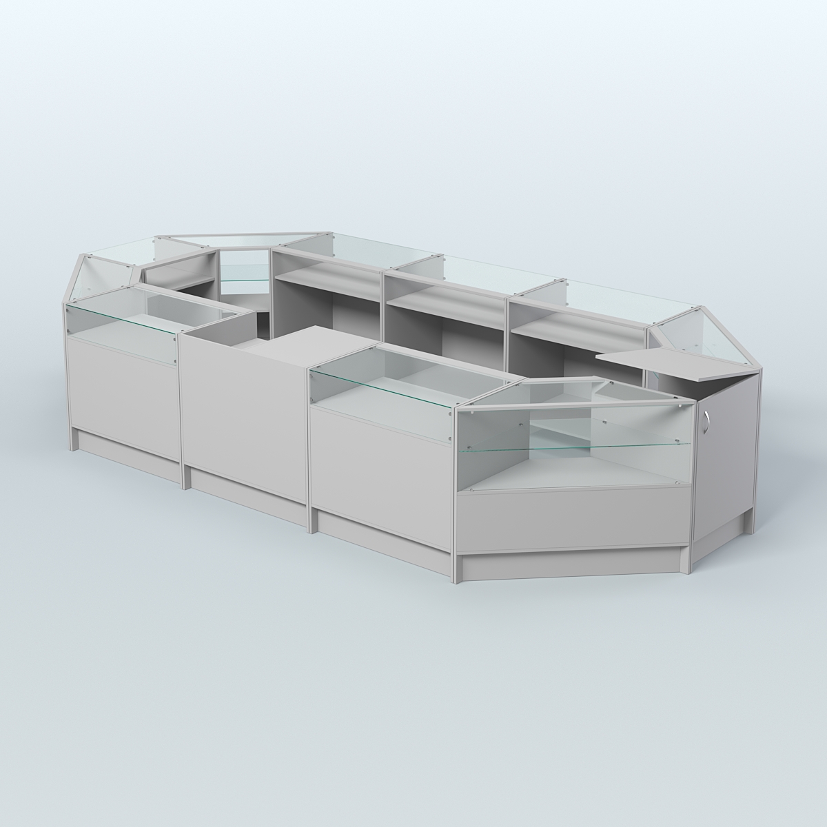 Торговый Островок "Эконом" №2 (9, 26 кв.м) Серый