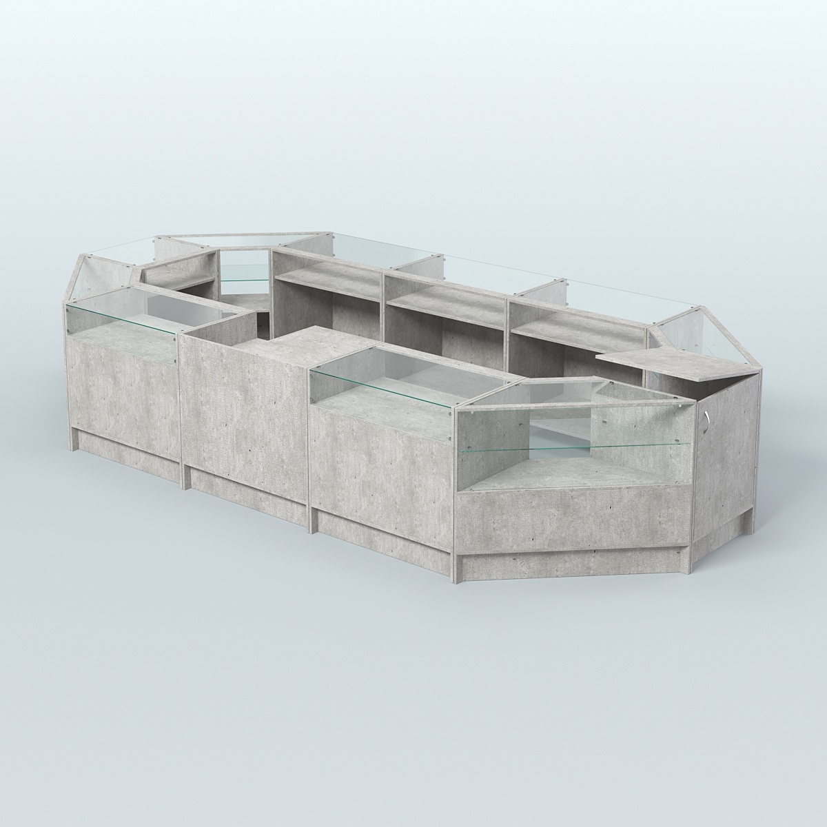 Торговый Островок "Эконом" №2 (9, 26 кв.м) Метрополитан Грей