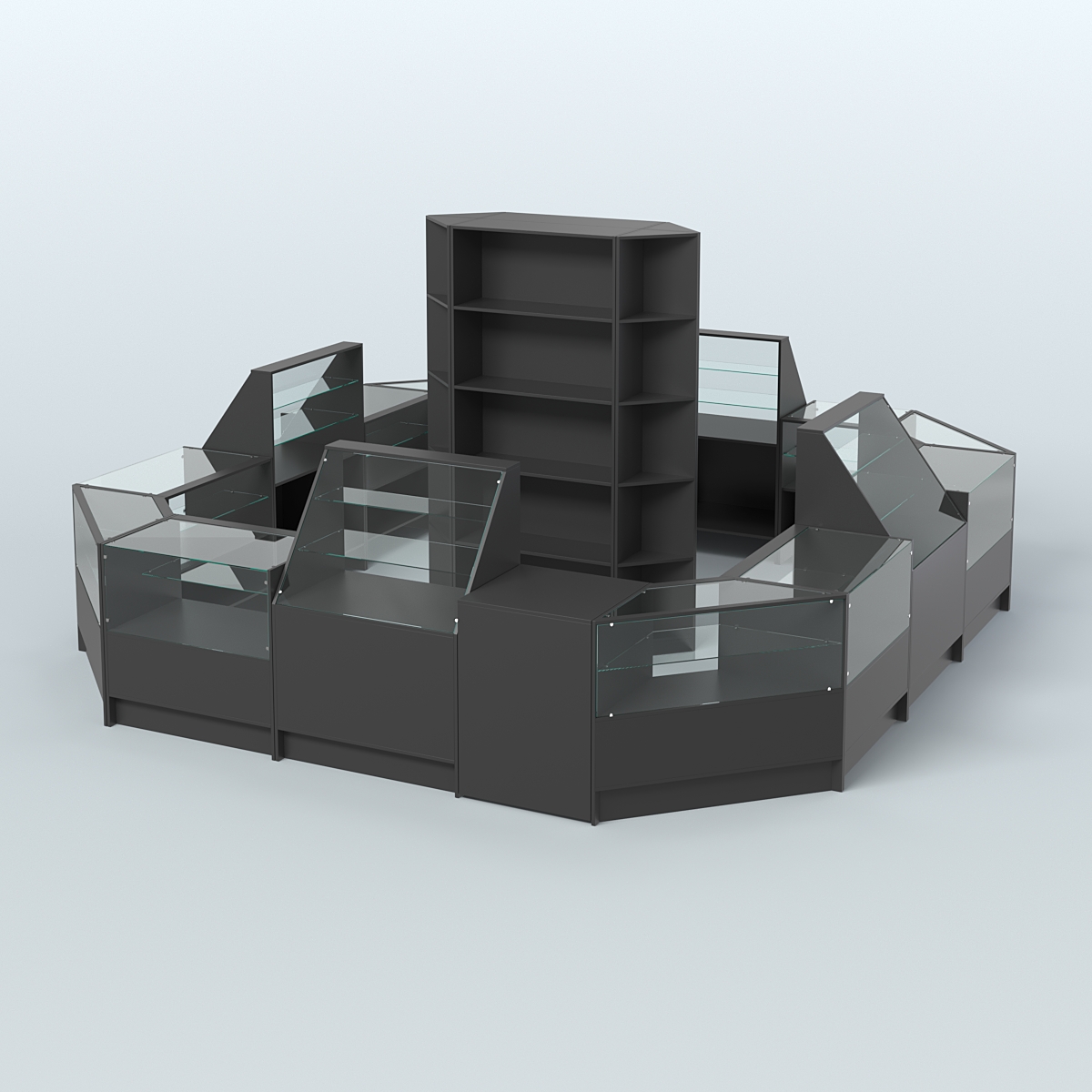 Торговый Островок "Эконом" №3 (16, 95 кв.м) Черный