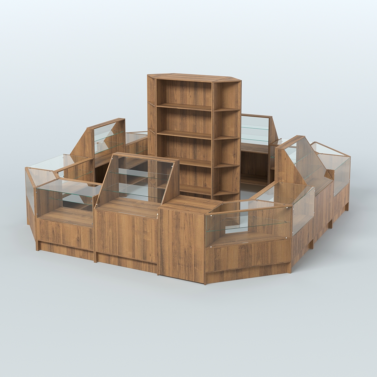 Торговый Островок "Эконом" №3 (16, 95 кв.м) Орех