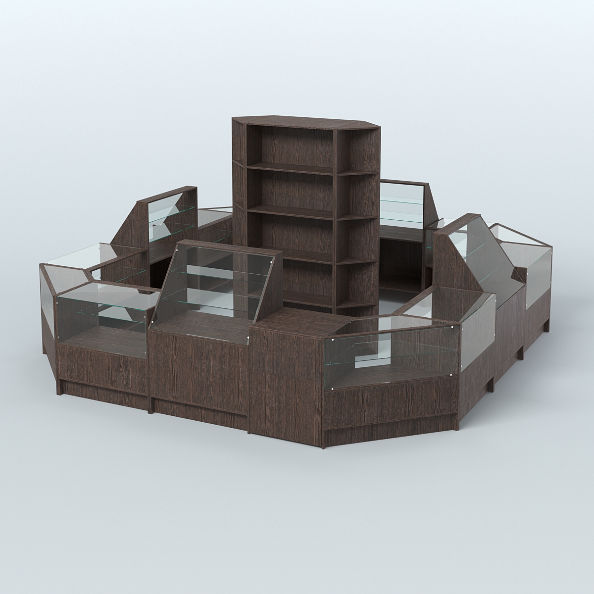 Торговый Островок "Эконом" №3 (16, 95 кв.м) Дуб Венге