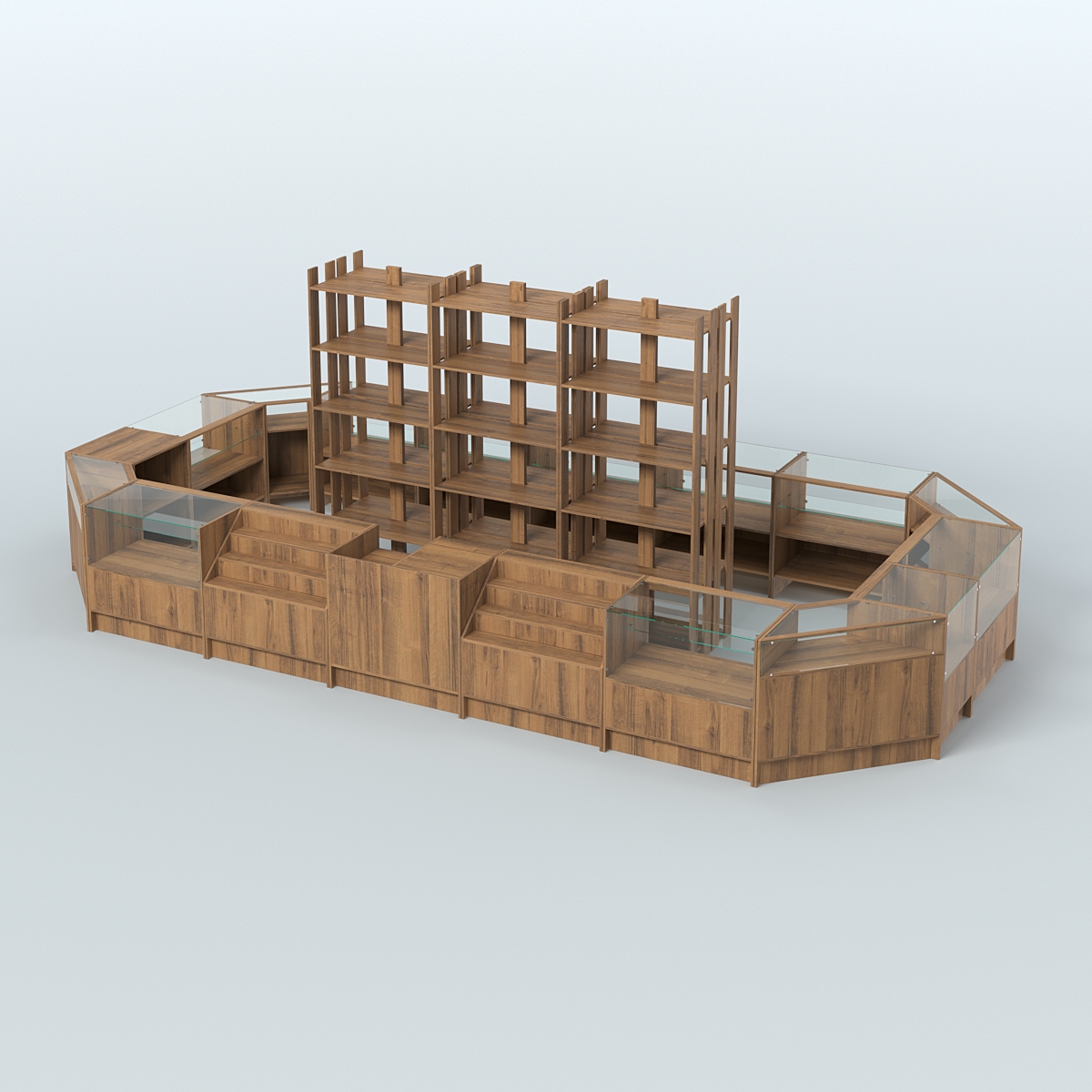 Торговый Островок "Эконом" №4 (18, 6 кв.м) Орех