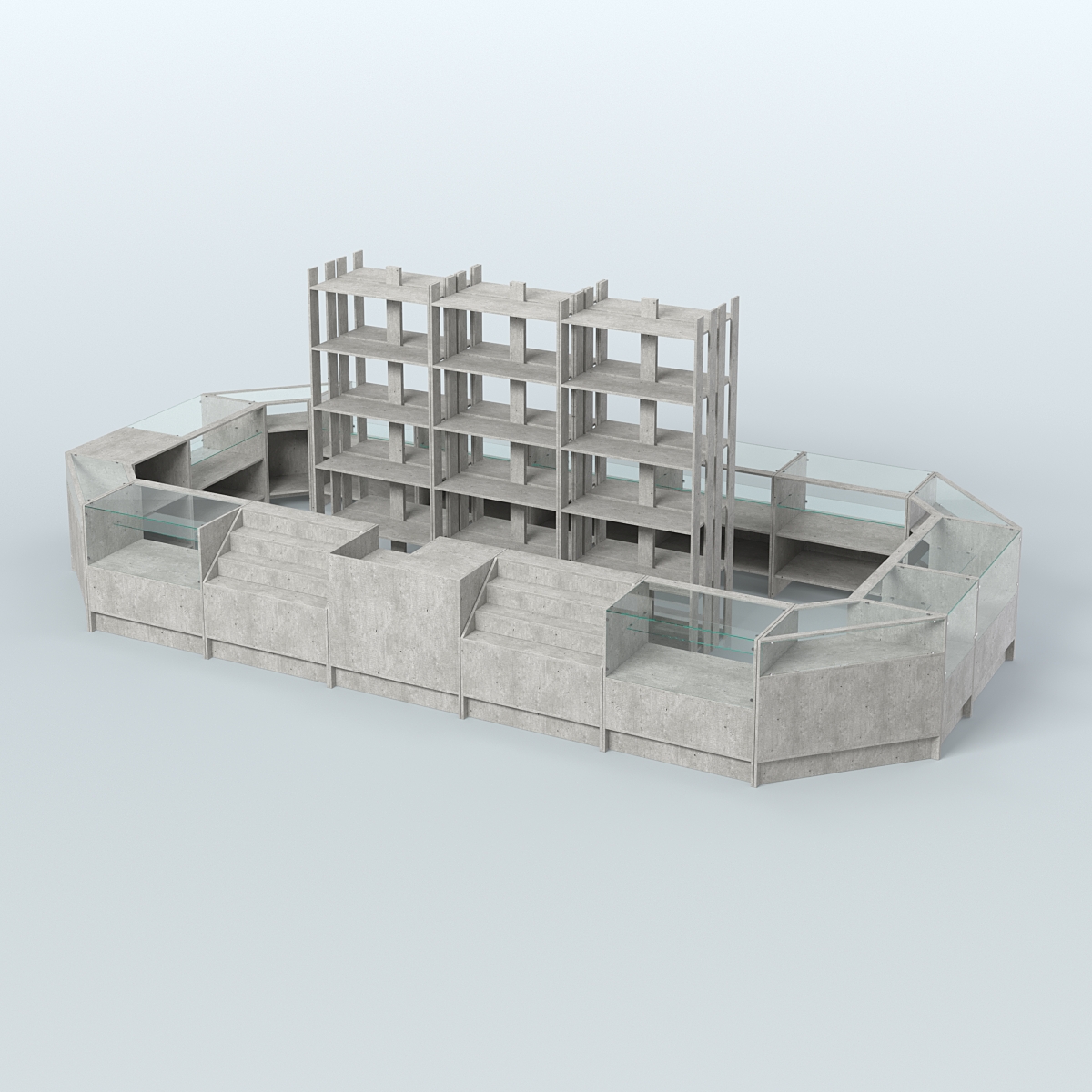 Торговый Островок "Эконом" №4 (18, 6 кв.м) Метрополитан Грей