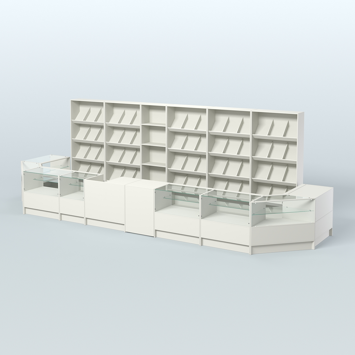 Торговый Островок "Эконом" №6 (12, 6 кв.м) Белый