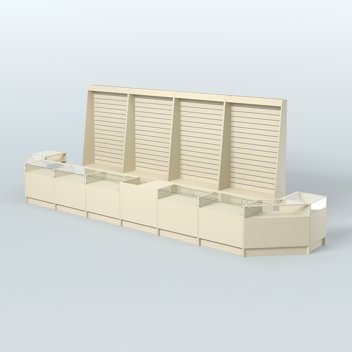 Торговый Островок "Эконом" №7 (12, 4 кв.м) Крем Вайс