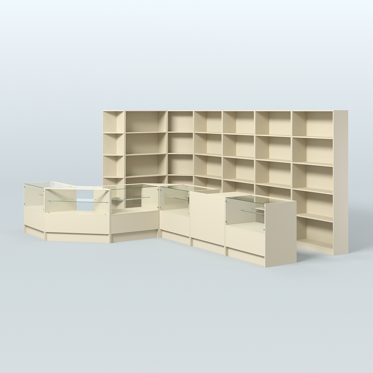 Торговый Островок "Эконом" №8 (13, 6 кв.м) Крем Вайс