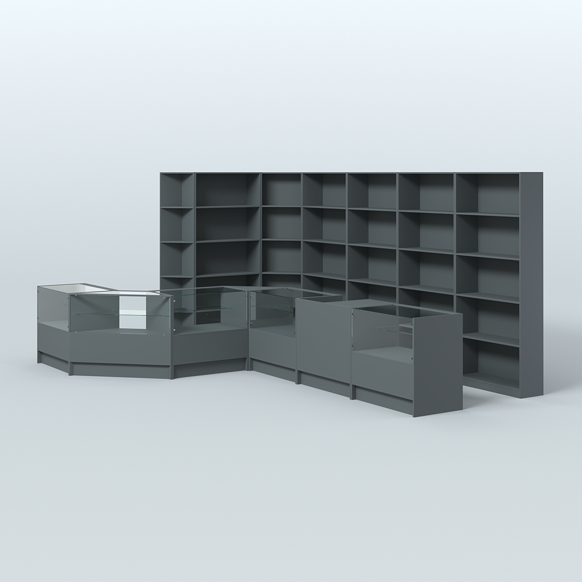 Торговый Островок "Эконом" №8 (13, 6 кв.м) Темно-Серый