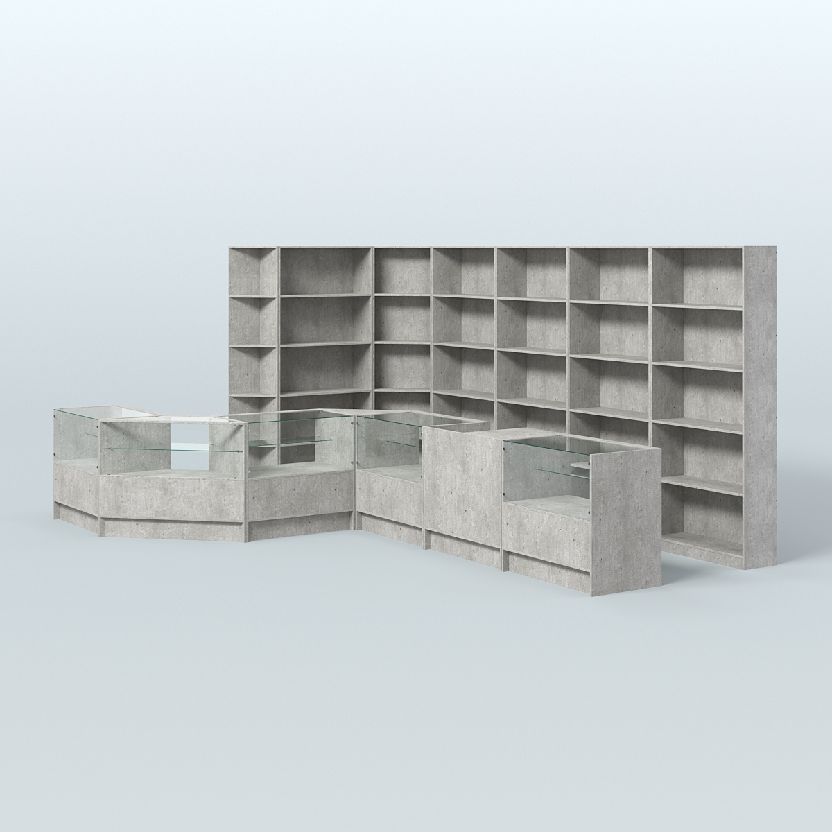 Торговый Островок "Эконом" №8 (13, 6 кв.м) Метрополитан Грей