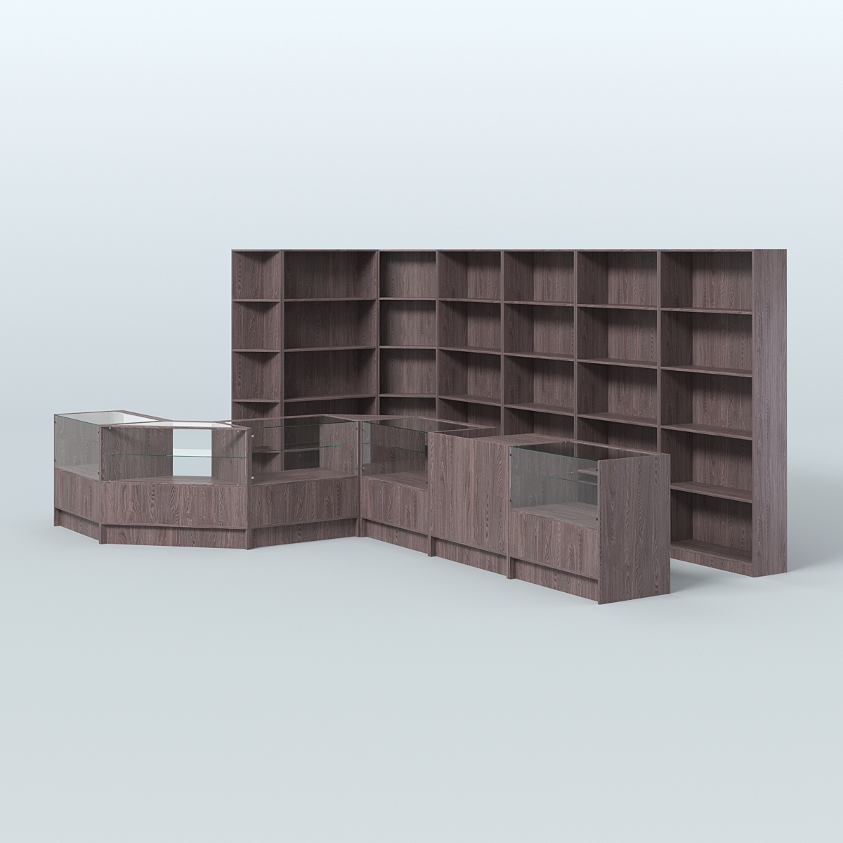 Торговый Островок "Эконом" №8 (13, 6 кв.м) Ясень Анкор темный