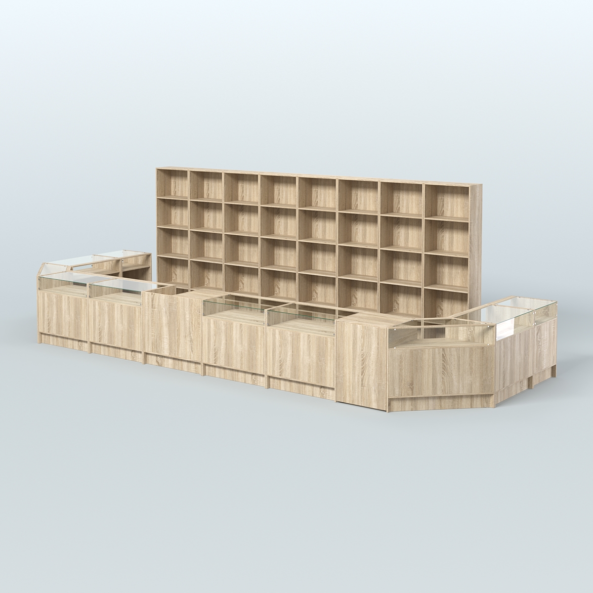 Торговый Островок "Эконом" №9 (15, 2 кв.м) Дуб сонома