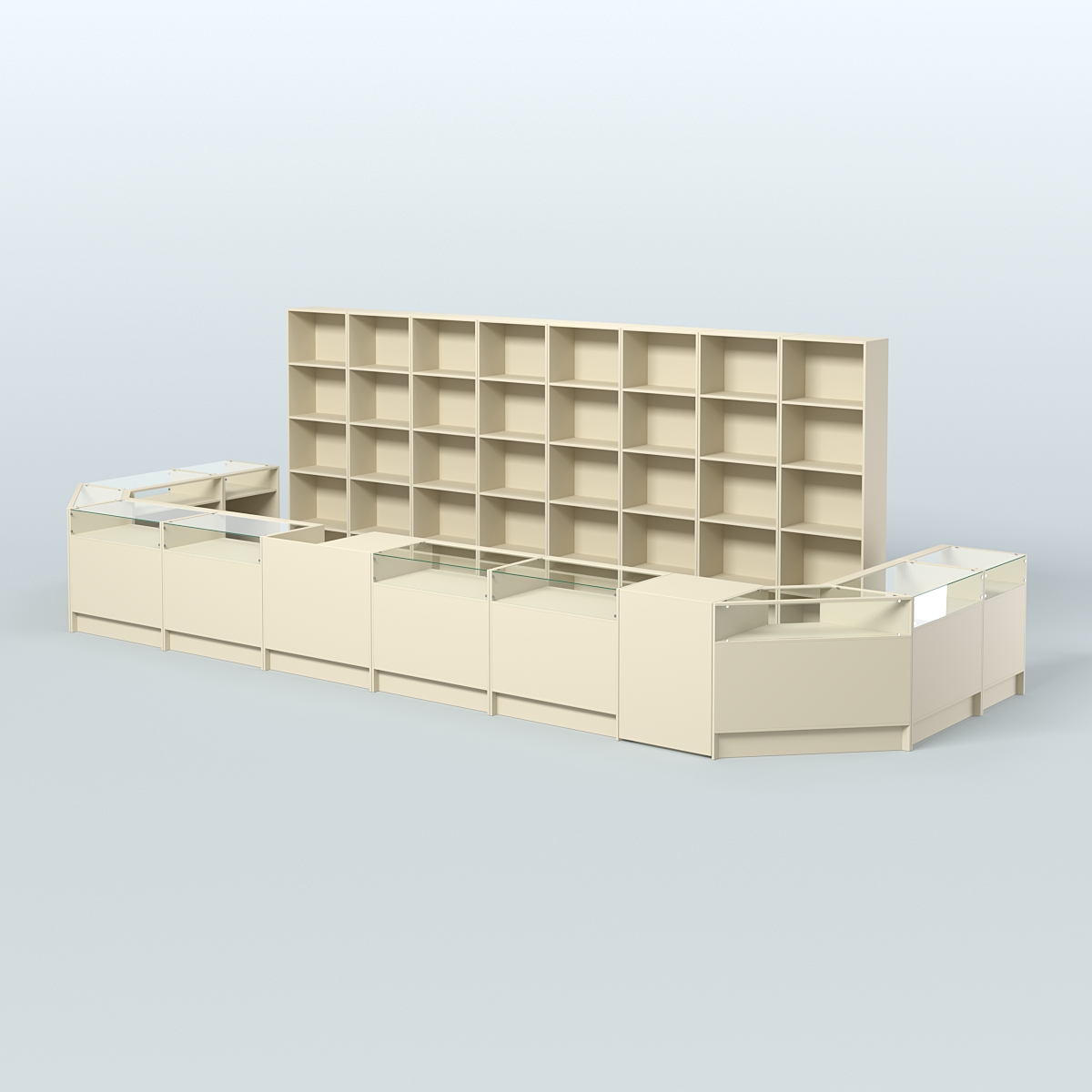 Торговый Островок "Эконом" №9 (15, 2 кв.м) Крем Вайс