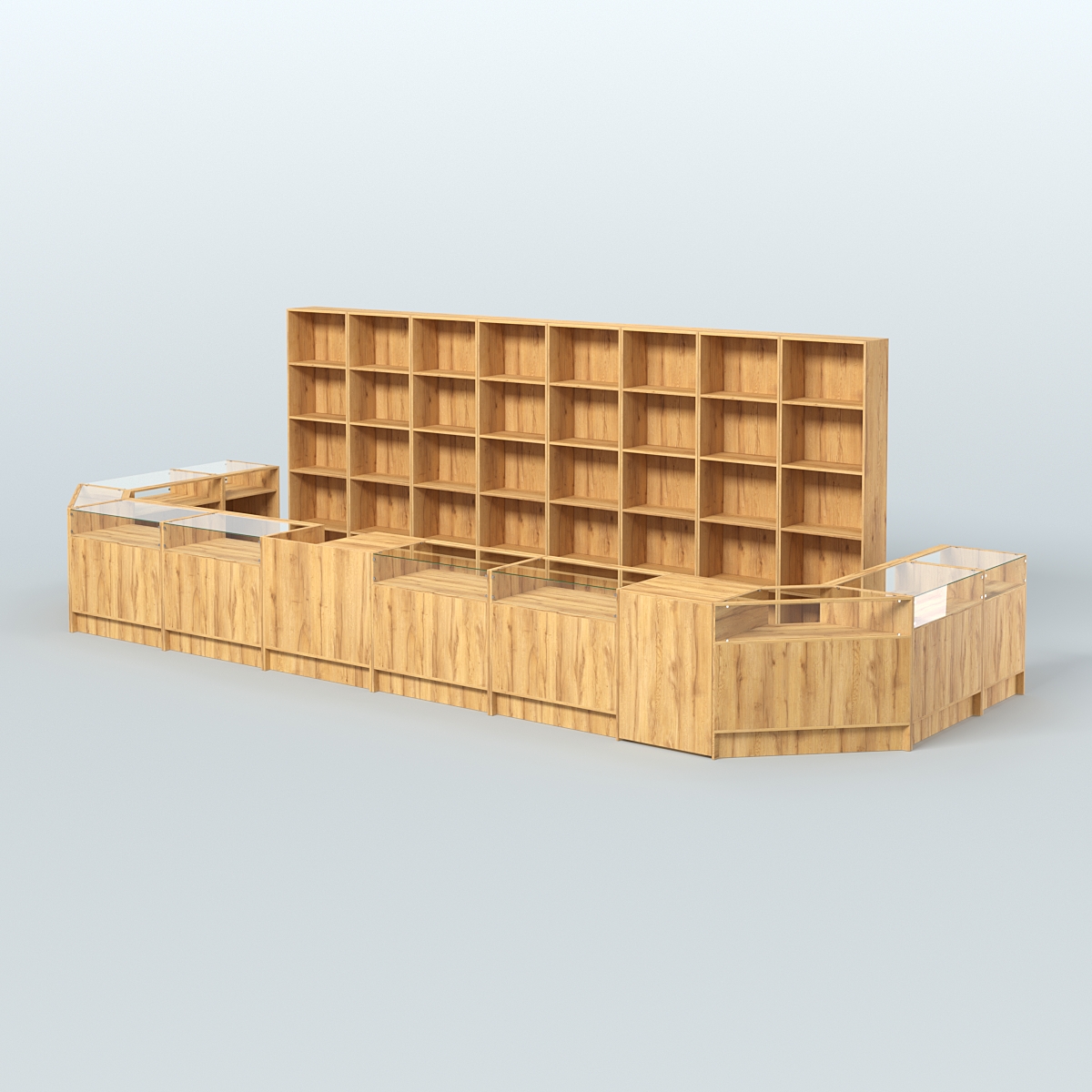 Торговый Островок "Эконом" №9 (15, 2 кв.м) Дуб Золотистый