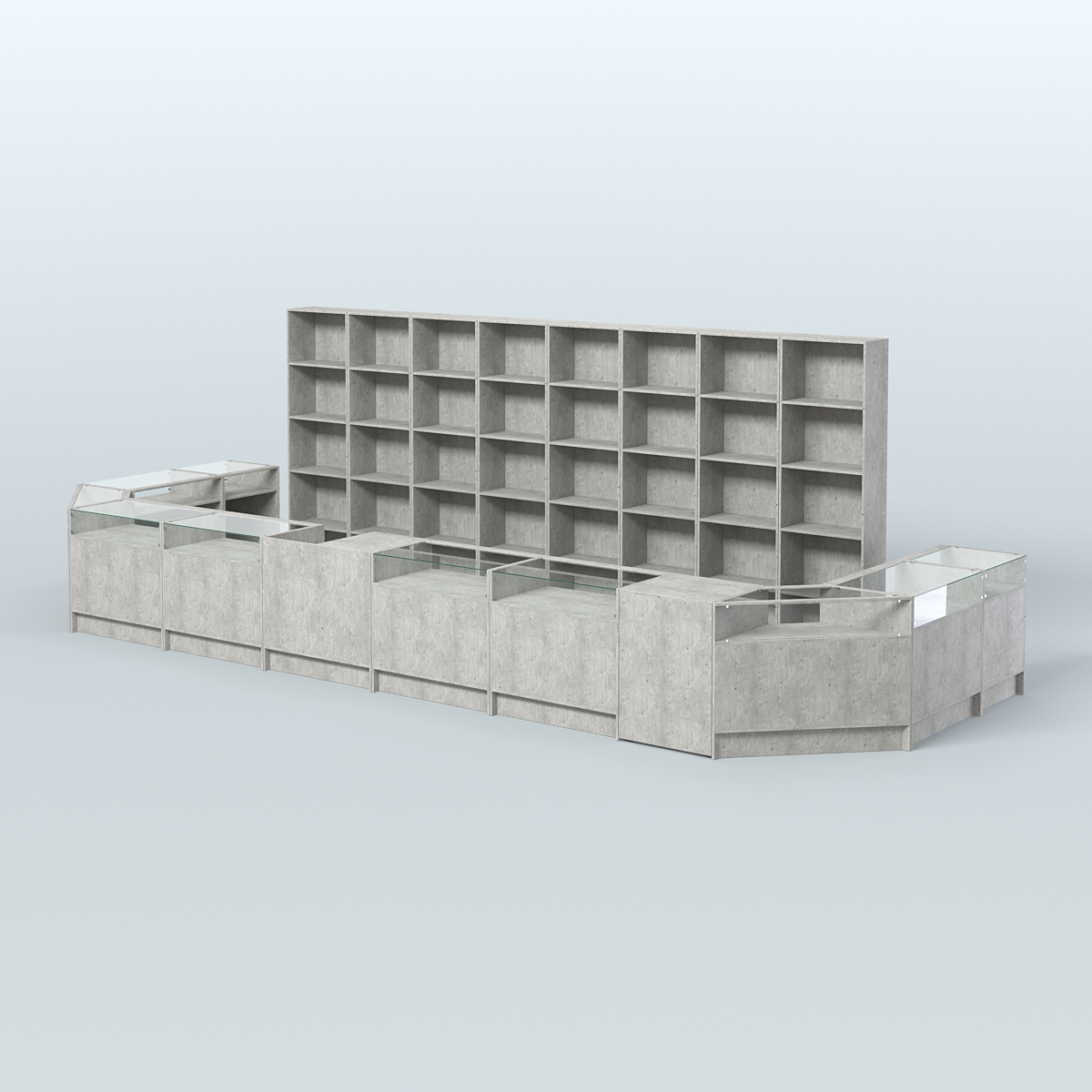 Торговый Островок "Эконом" №9 (15, 2 кв.м) Метрополитан Грей