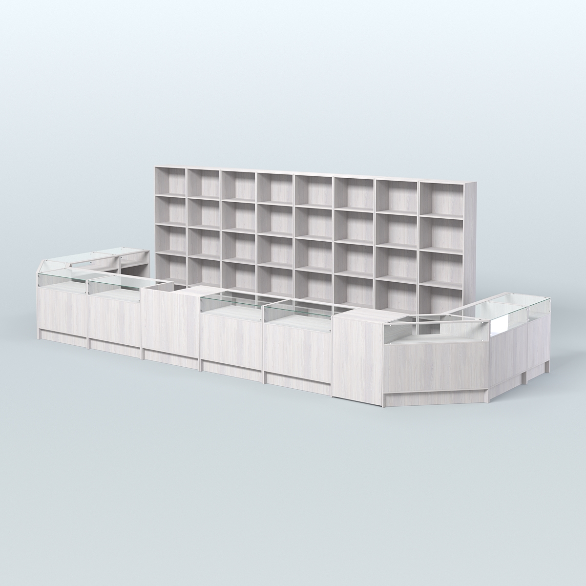 Торговый Островок "Эконом" №9 (15, 2 кв.м) Ясень Анкор светлый