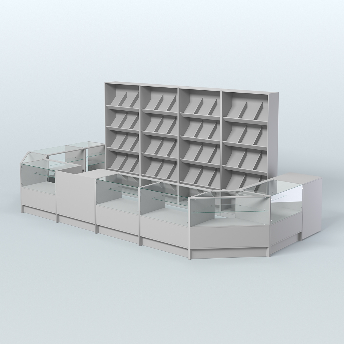 Торговый Островок "Эконом" №10 (11, 8 кв.м) Серый