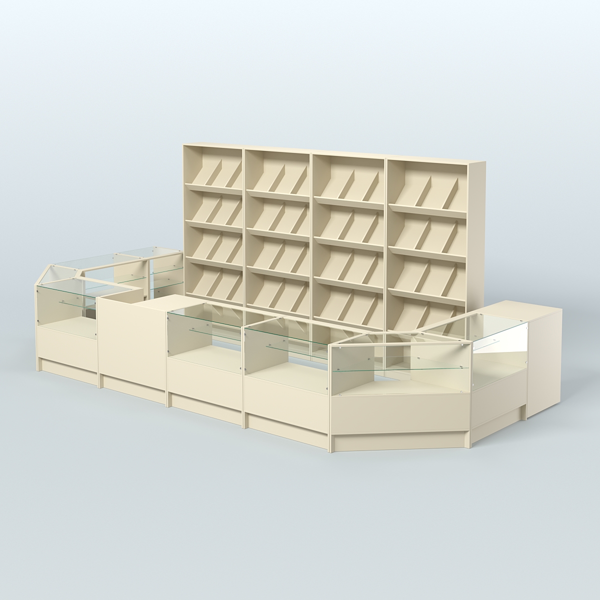 Торговый Островок "Эконом" №10 (11, 8 кв.м) Крем Вайс