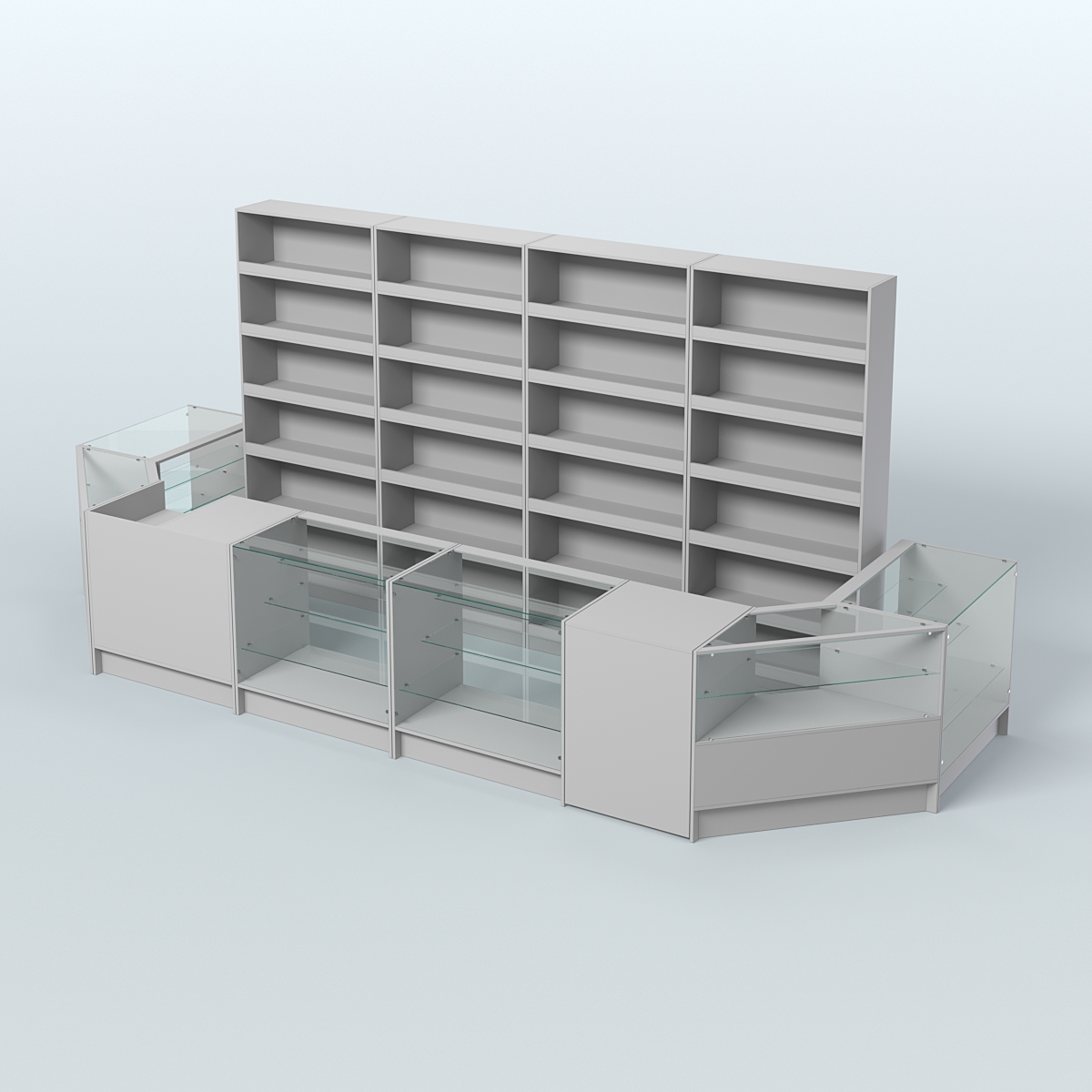 Торговый Островок "Эконом" №11 (8, 2 кв.м) Серый