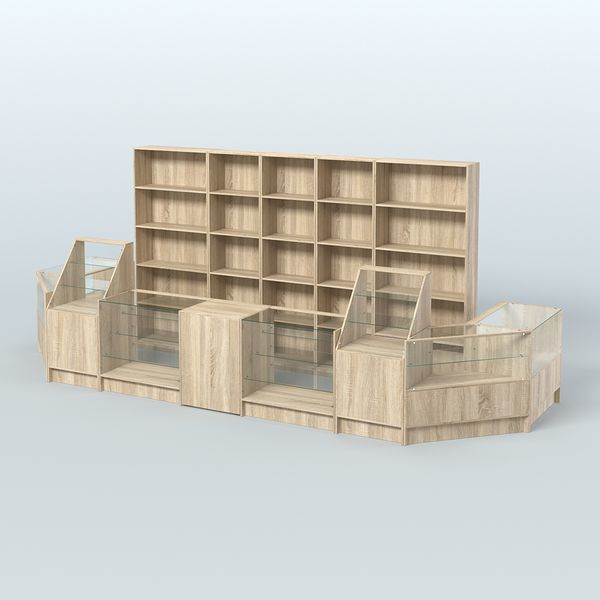 Торговый Островок "Эконом" №12 (8, 7 кв.м) Дуб сонома