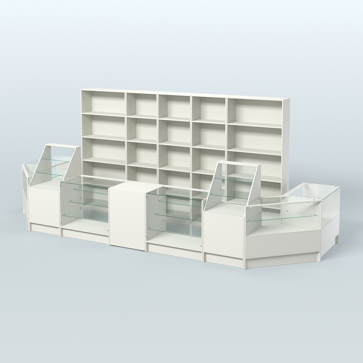 Торговый Островок "Эконом" №12 (8, 7 кв.м) Белый