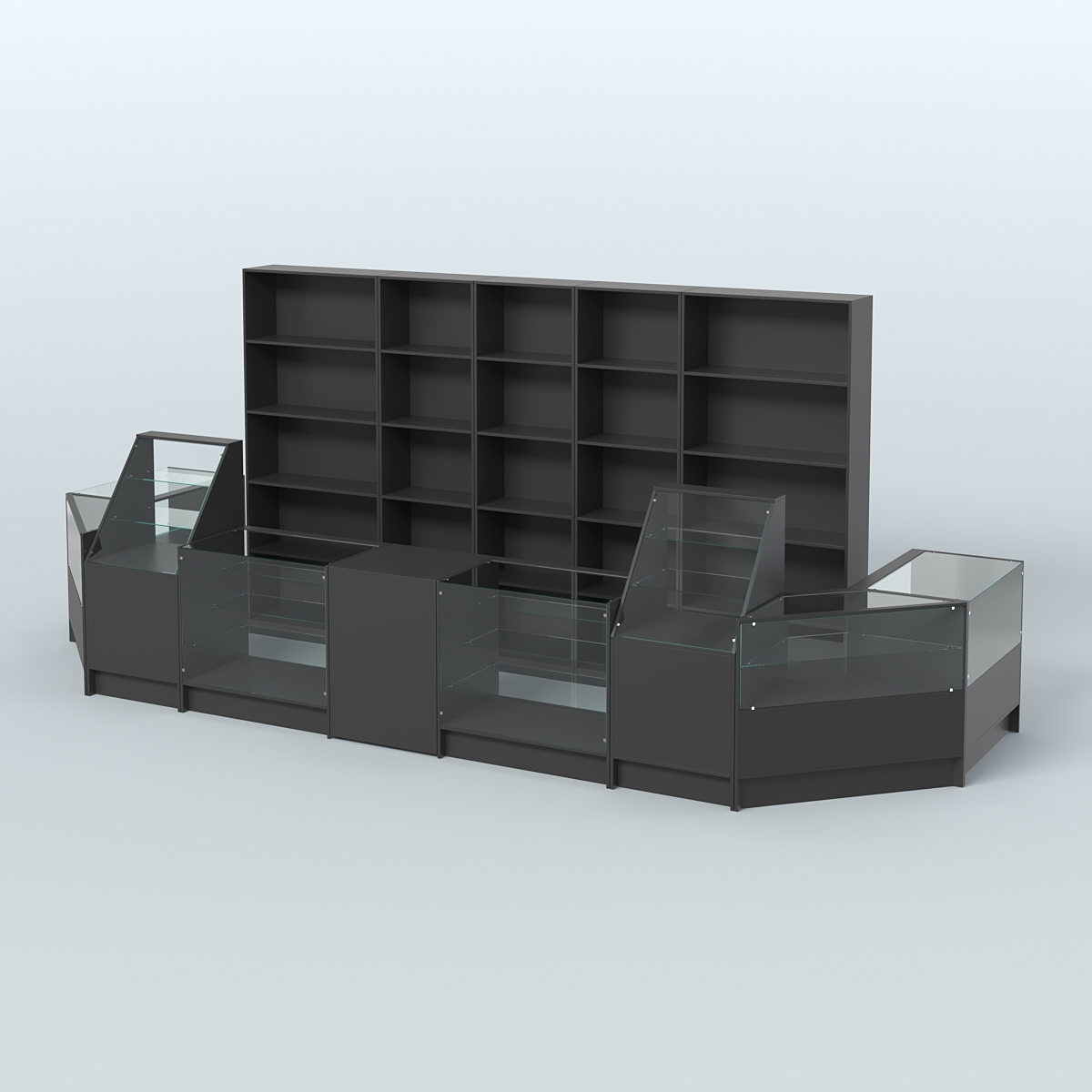 Торговый Островок "Эконом" №12 (8, 7 кв.м) Черный