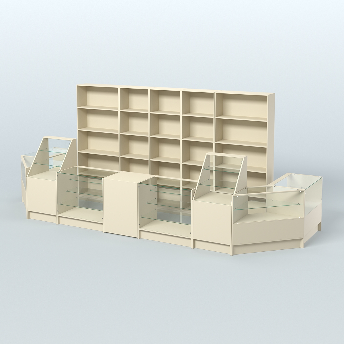 Торговый Островок "Эконом" №12 (8, 7 кв.м) Крем Вайс