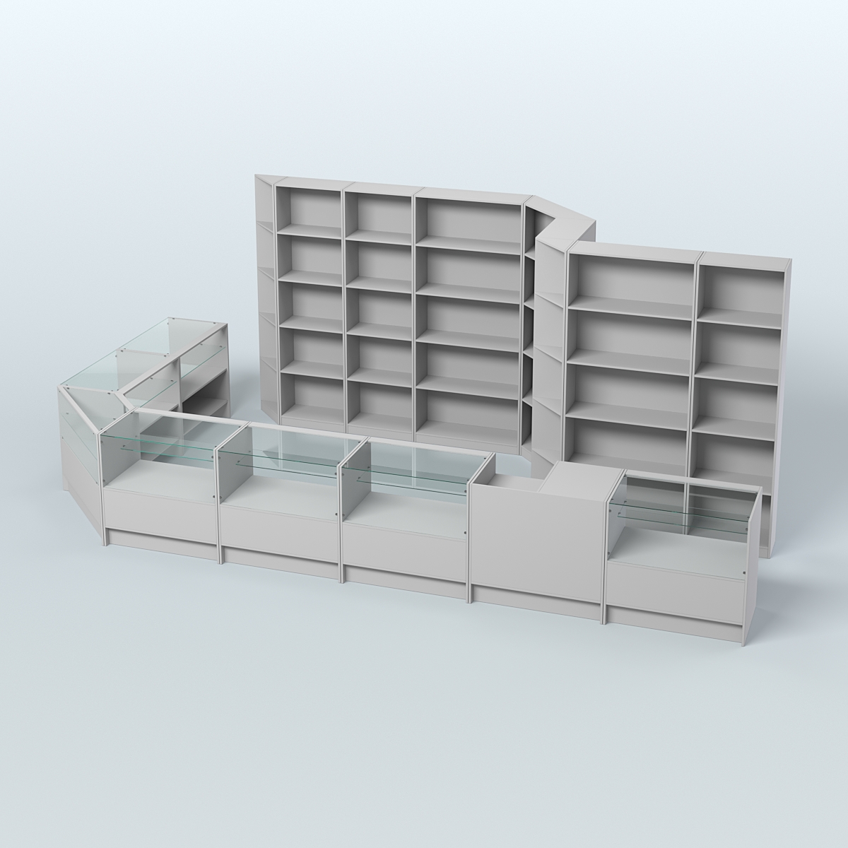 Торговый Островок "Эконом" №13 (15, 2 кв.м) Серый