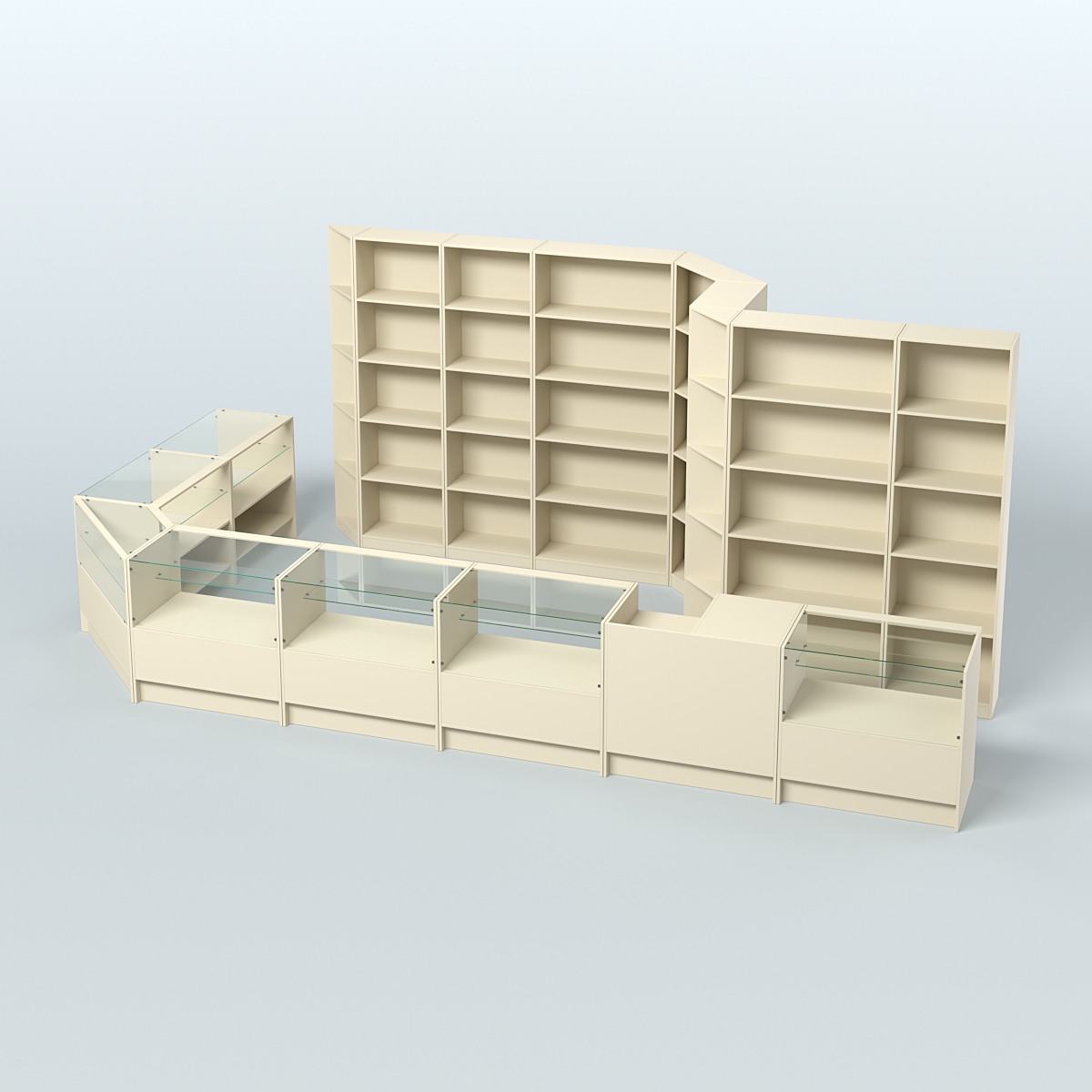 Торговый Островок "Эконом" №13 (15, 2 кв.м) Крем Вайс