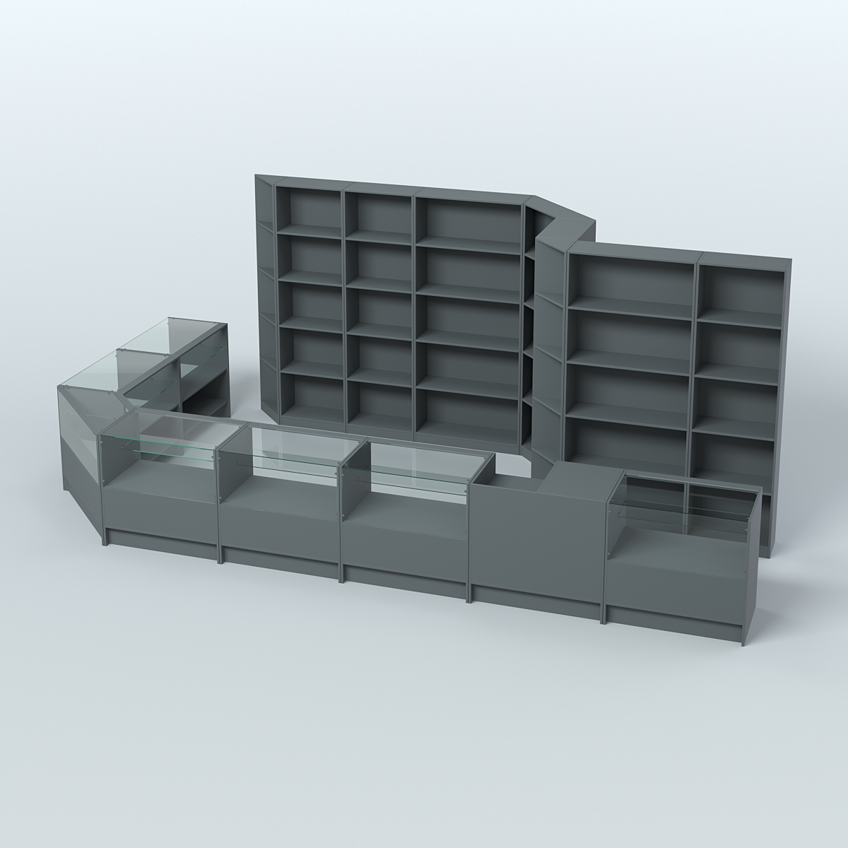 Торговый Островок "Эконом" №13 (15, 2 кв.м) Темно-Серый