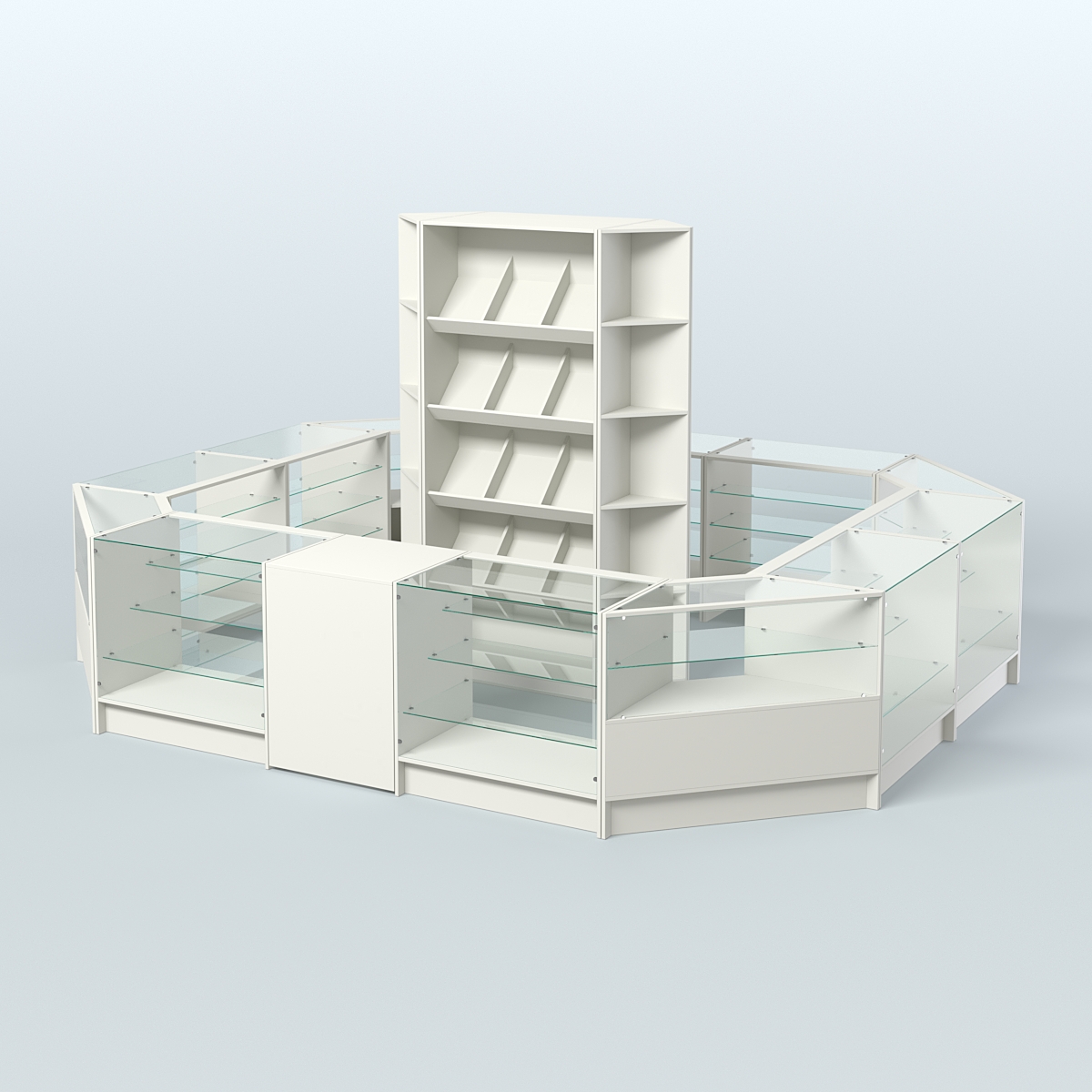 Торговый Островок "Эконом" №14 (13, 3 кв.м) Белый