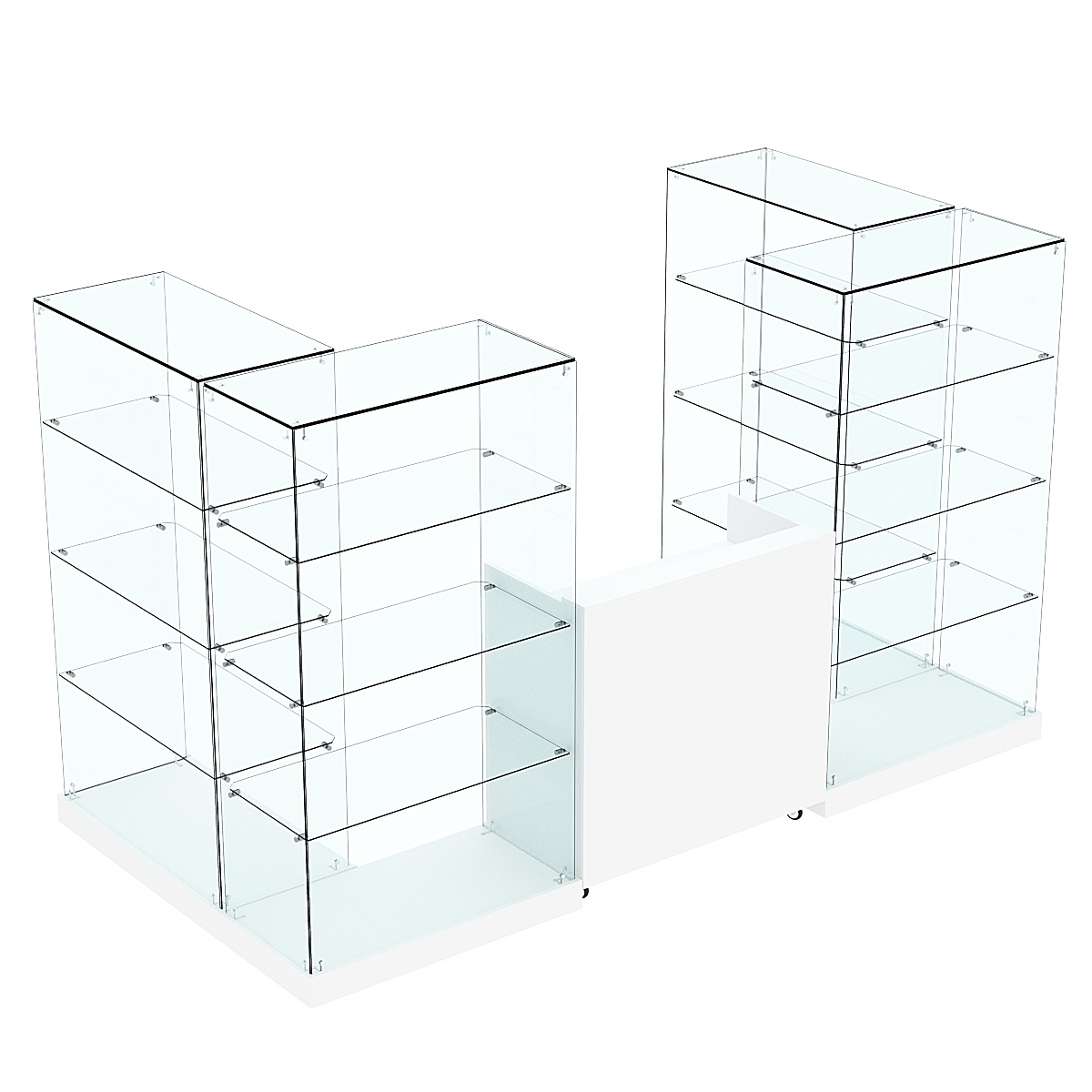 Торговый островок ХИТ ПРОДАЖ №1 (открытый) (3.65 кв.м) Белый