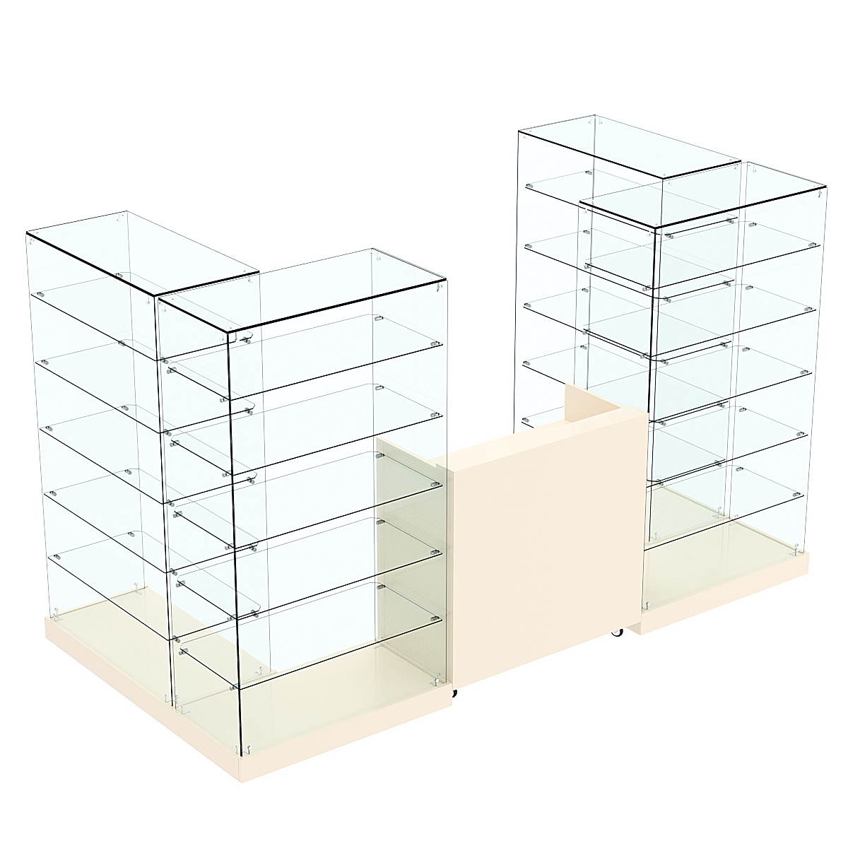 Торговый островок ХИТ ПРОДАЖ №2 (открытый) (3.65 кв.м) Крем Вайс