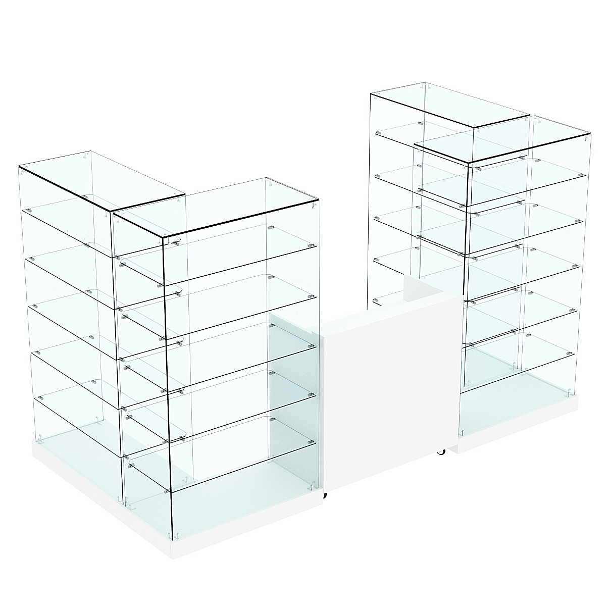 Торговый островок ХИТ ПРОДАЖ №2 (открытый) (3.65 кв.м) Белый