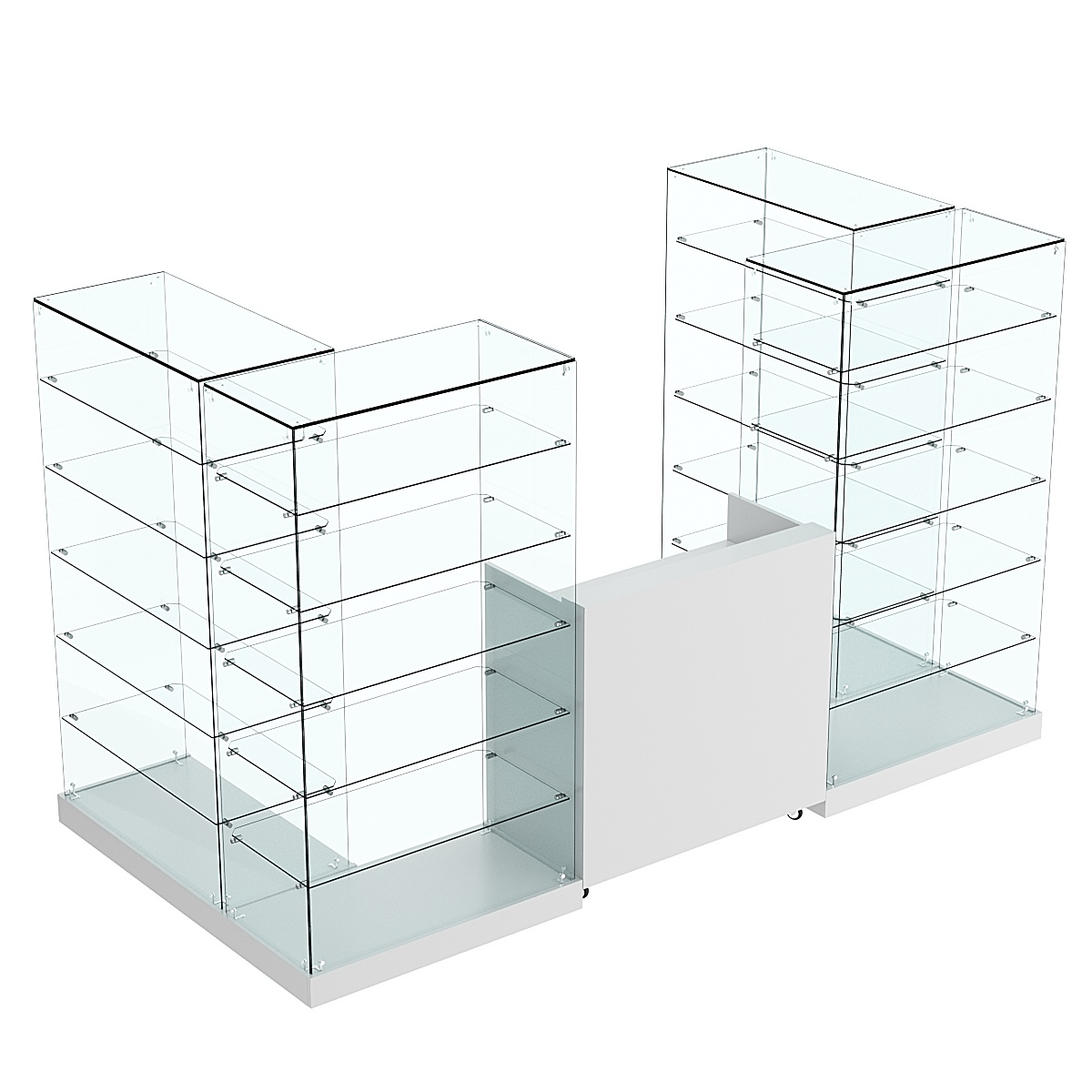 Торговый островок ХИТ ПРОДАЖ №2 (открытый) (3.65 кв.м) Серый