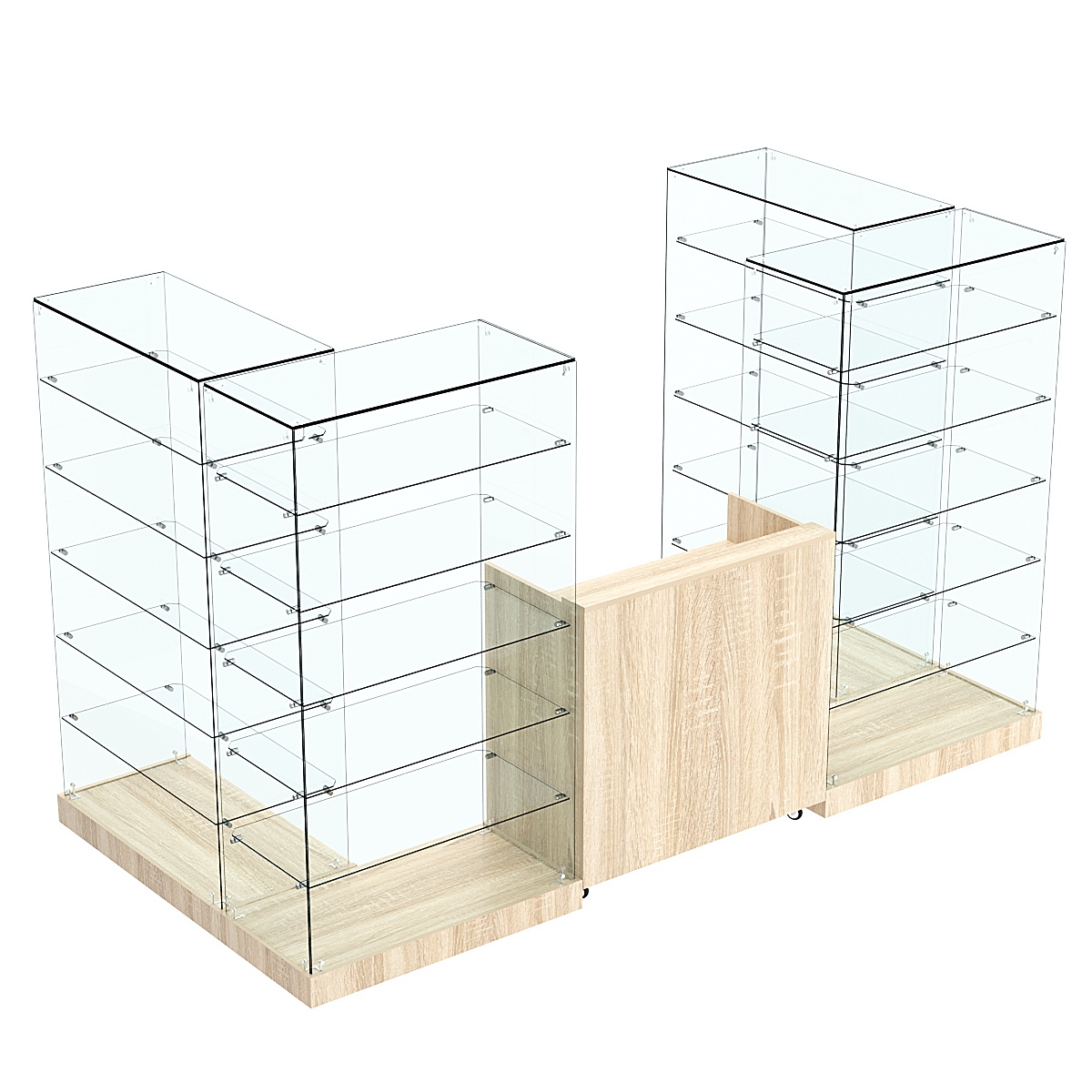 Торговый островок ХИТ ПРОДАЖ №2 (открытый) (3.65 кв.м) Дуб сонома