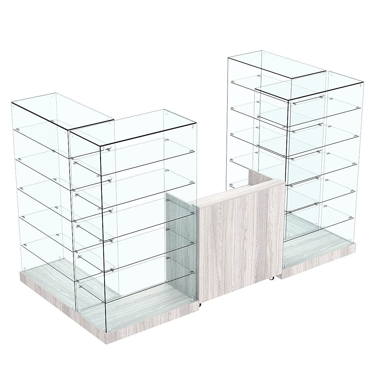 Торговый островок ХИТ ПРОДАЖ №2 (открытый) (3.65 кв.м) Ясень Анкор светлый - U31104