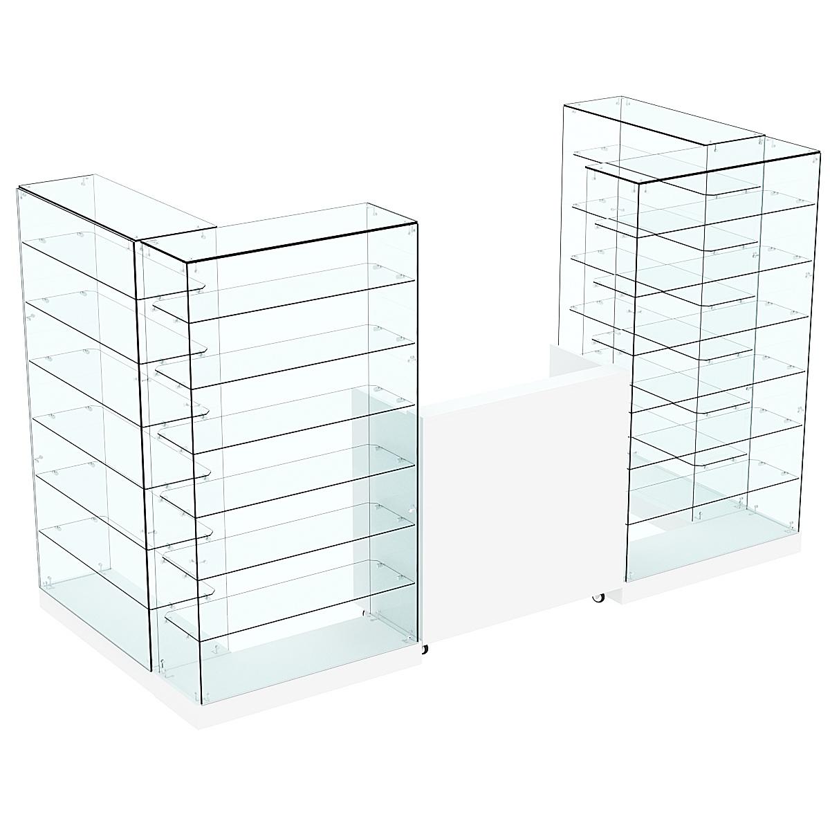 Торговый островок ХИТ ПРОДАЖ №3 (открытый) (3.65 кв.м) Белый