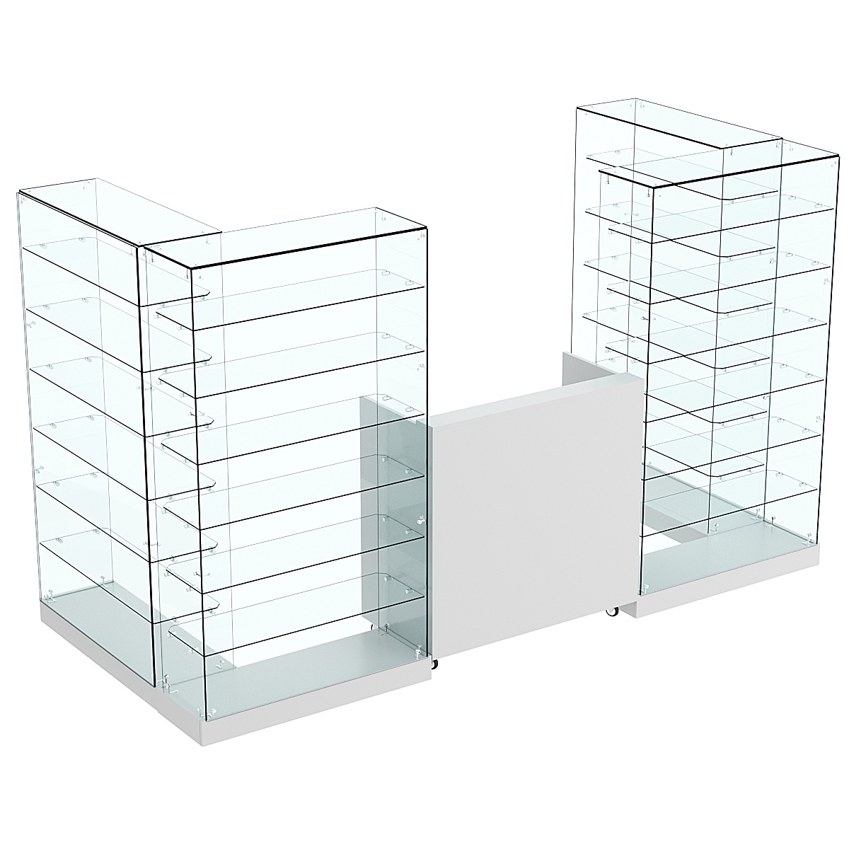 Торговый островок ХИТ ПРОДАЖ №3 (открытый) (3.65 кв.м) Серый