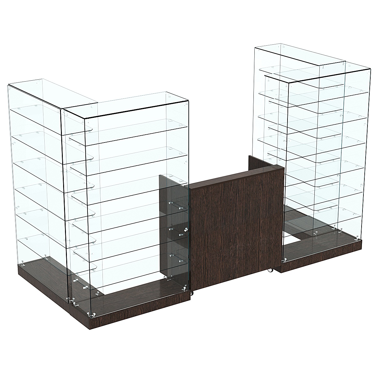 Торговый островок ХИТ ПРОДАЖ №3 (открытый) (3.65 кв.м) Дуб Венге