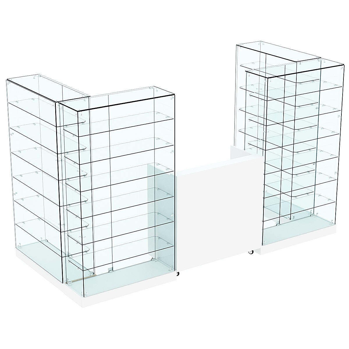 Торговый островок ХИТ ПРОДАЖ №3а (закрытый) (3.65 кв.м) Белый