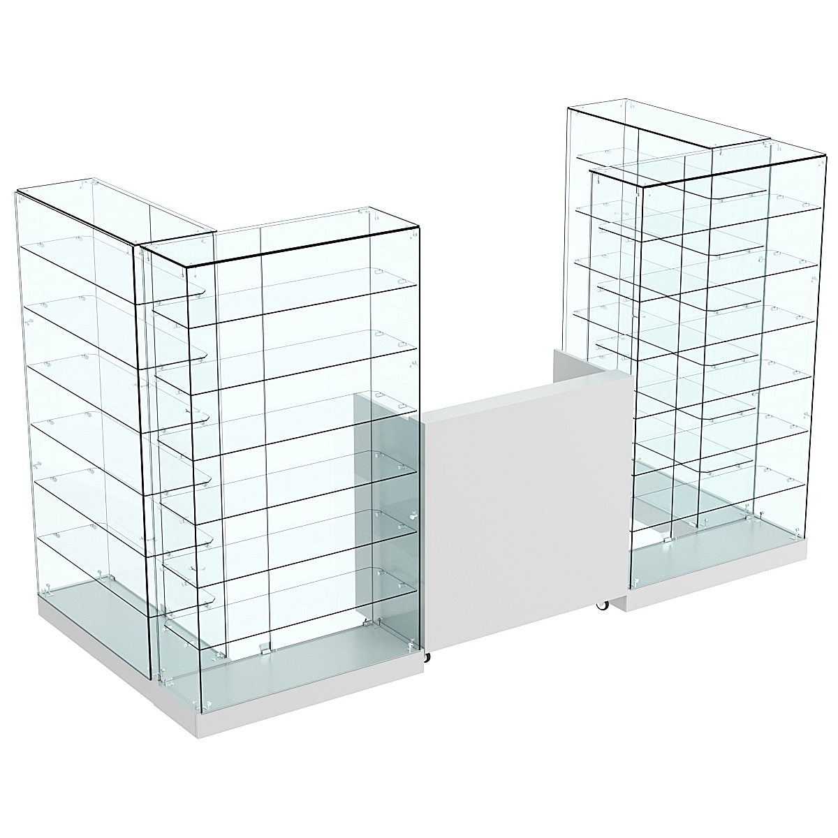 Торговый островок ХИТ ПРОДАЖ №3а (закрытый) (3.65 кв.м) Серый