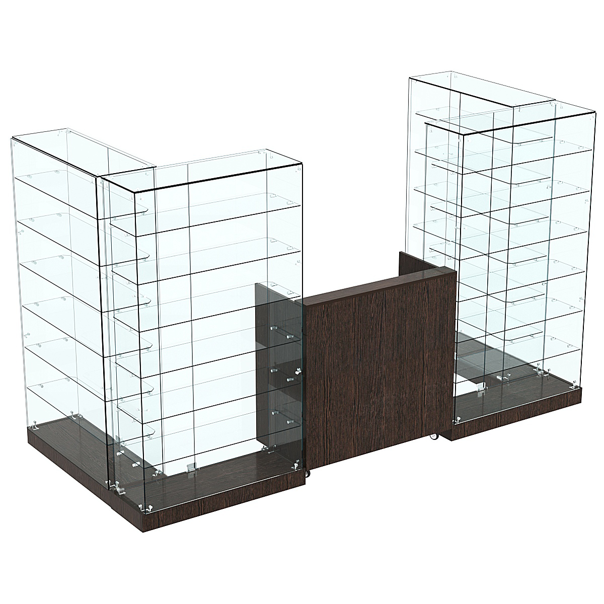 Торговый островок ХИТ ПРОДАЖ №3а (закрытый) (3.65 кв.м) Дуб Венге