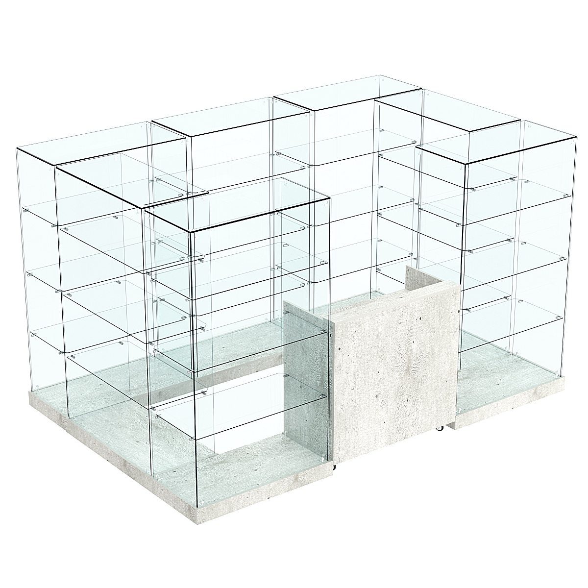 Торговый островок ХИТ ПРОДАЖ №4 (открытый) (4.86 кв.м) Метрополитан Грей