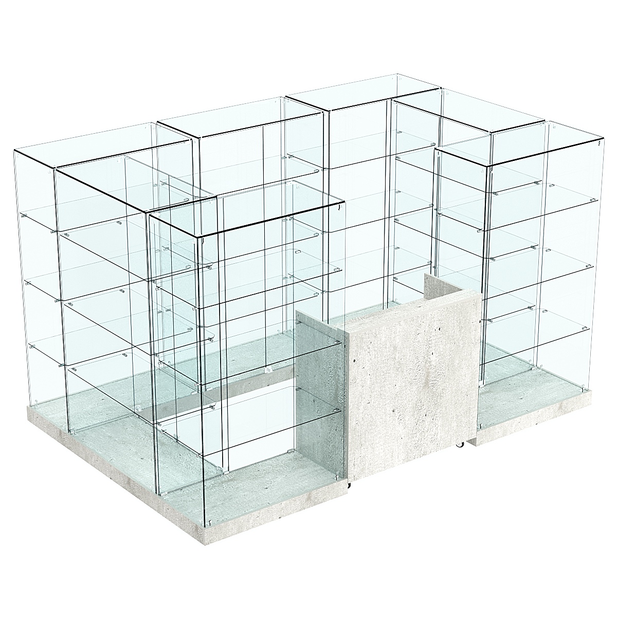 Торговый островок ХИТ ПРОДАЖ №4а (закрытый) (4.86 кв.м) Метрополитан Грей