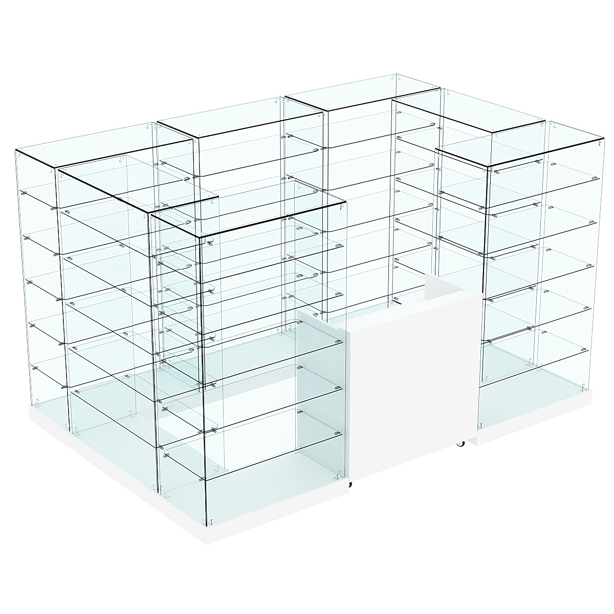 Торговый островок ХИТ ПРОДАЖ №5 (открытый) (4.86 кв.м) Белый