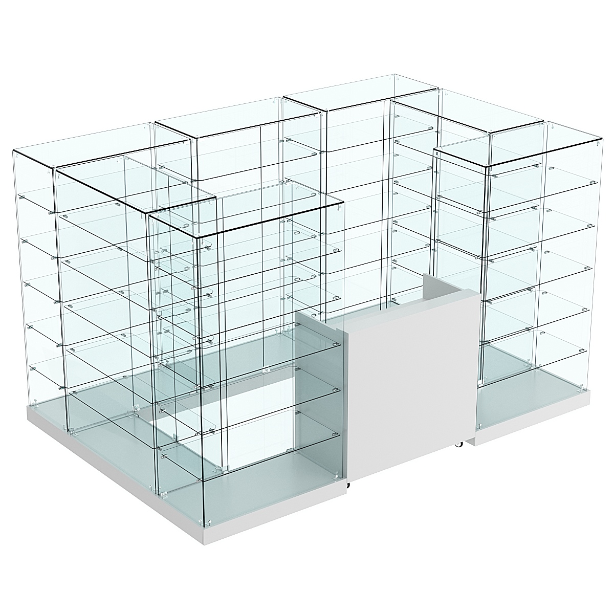 Торговый островок ХИТ ПРОДАЖ №5а (закрытый) (4.86 кв.м) Серый